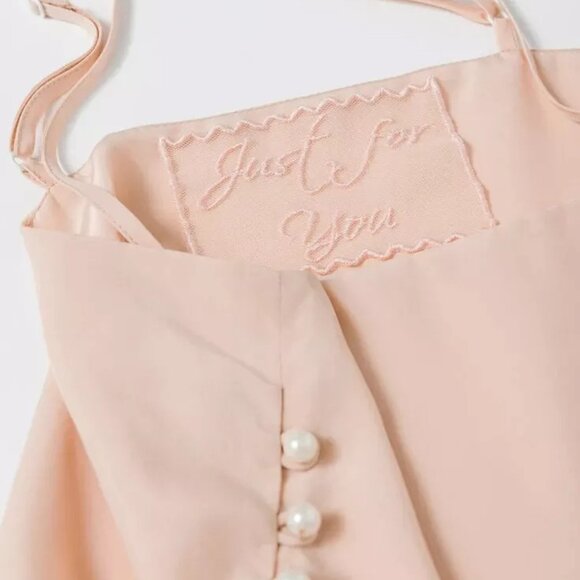 Robed with Love Katelyn Pink 4 piece Pajama Set Top, Pants, Shorts - Silky Lace - Picture 2 of 15